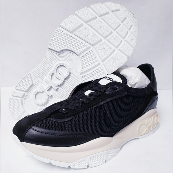 Jimmy Choo Men's Black Raine Sneakers EU 43 US Mens 10-10.5 (NIB) - Picture 7 of 12